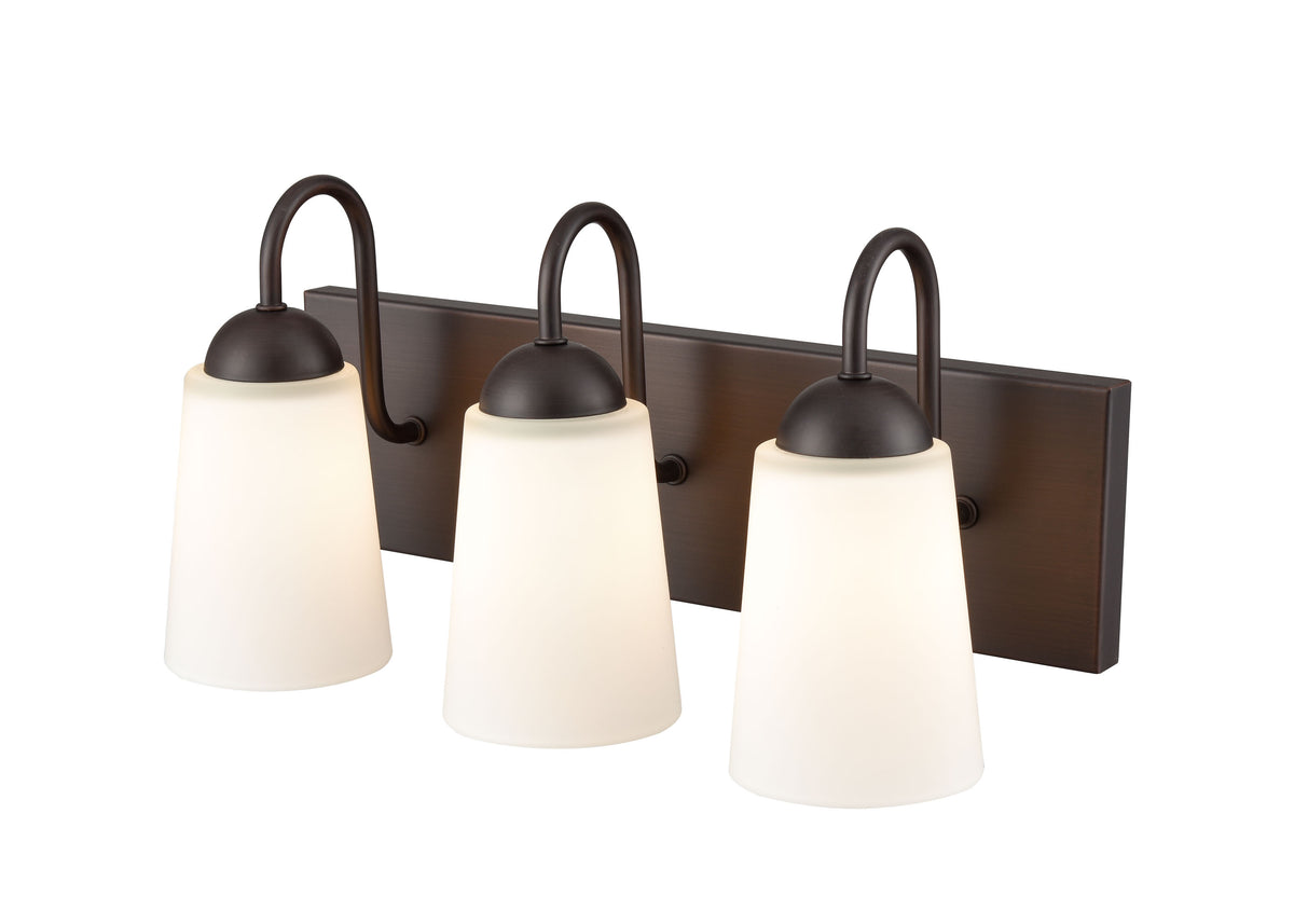 16'' Ivey Lake Rubbed Bronze 3 Light Bath Vanity