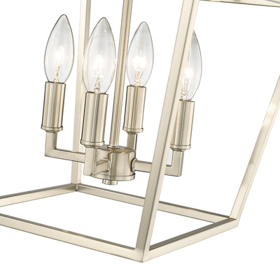 14.25'' Corona Modern Gold 4 Light Semi-Flush Mount