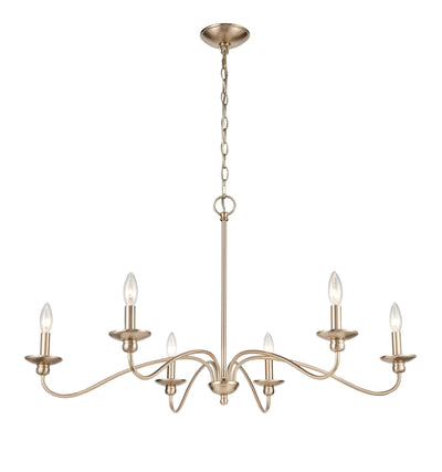 20.5'' Delvona Modern Gold 6 Light Chandelier