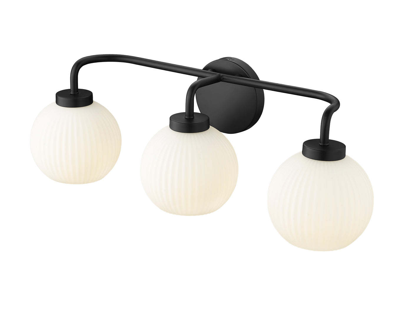 24'' Oprah Matte Black 3 Light Bath Vanity