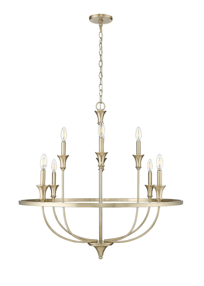 34'' Emery Modern Gold 8 Light Chandelier