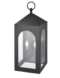 9.29'' Bratton Powder Coated Black 2 Light Wall Sconce
