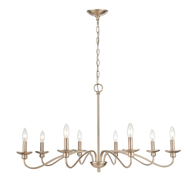 20.5'' Delvona Modern Gold 8 Light Chandelier