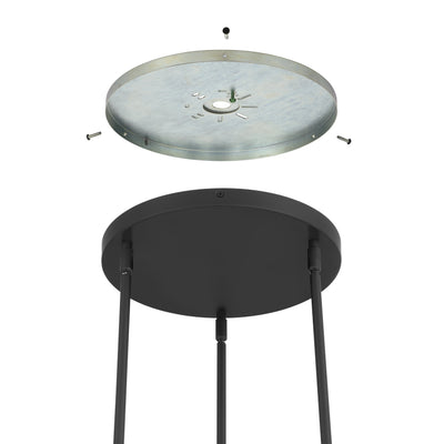 Julep 22-inch 9-light Matte Black Chandelier with Opal Glass Shades