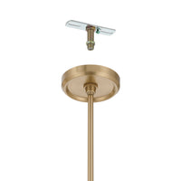 Agate 15-inch 3-light Champagne Gold Pendant Light with Opal Glass Shade