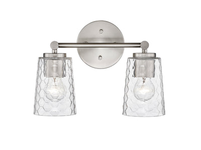 13.5'' Ashli Brushed Nickel 2 Light Bath Vanity
