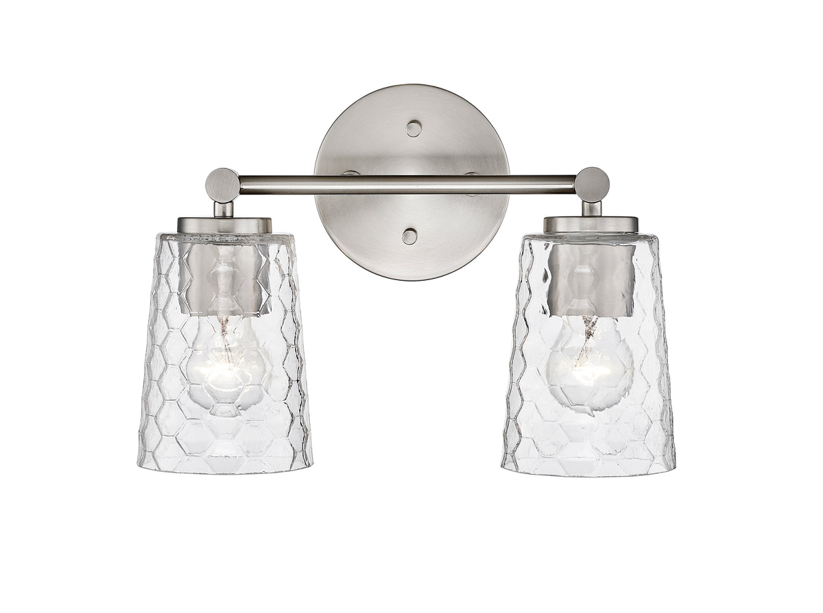 13.5'' Ashli Brushed Nickel 2 Light Bath Vanity
