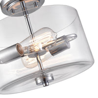 10'' Verlana ChromeClear 2 Light Semi-Flush Mount