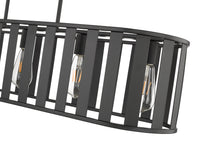 8.75'' Stella Matte Black 5 Light Linear Chandelier