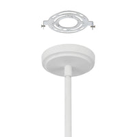 Dahlia 36-inch 8-light Plaster White Chandelier with Opal Glass Shades