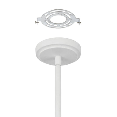 Dahlia 36-inch 8-light Plaster White Chandelier with Opal Glass Shades