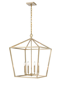 29'' Corona Modern Gold 4 Light Pendant