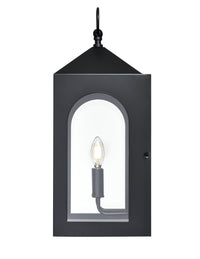 9.29'' Bratton Powder Coated Black 2 Light Wall Sconce