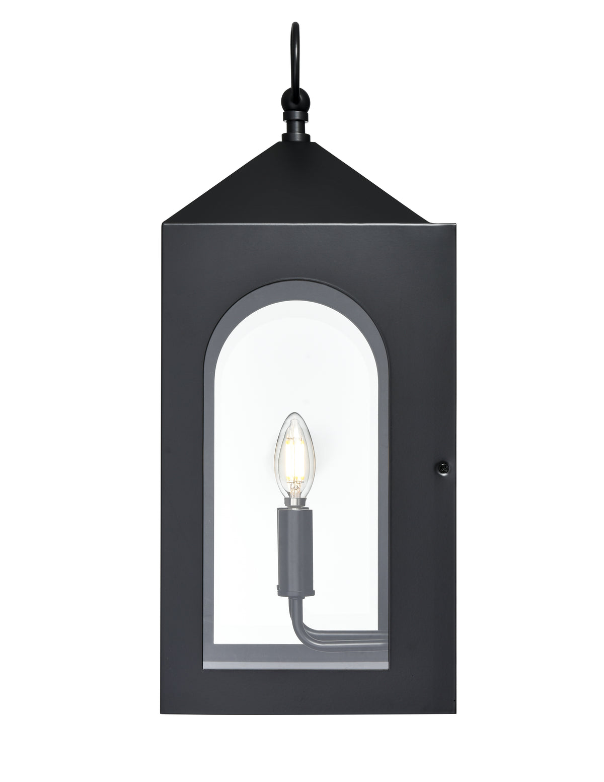 9.29'' Bratton Powder Coated Black 2 Light Wall Sconce