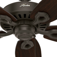 52 inch Builder New Bronze Damp Rated Ceiling Fan and Pull Chain