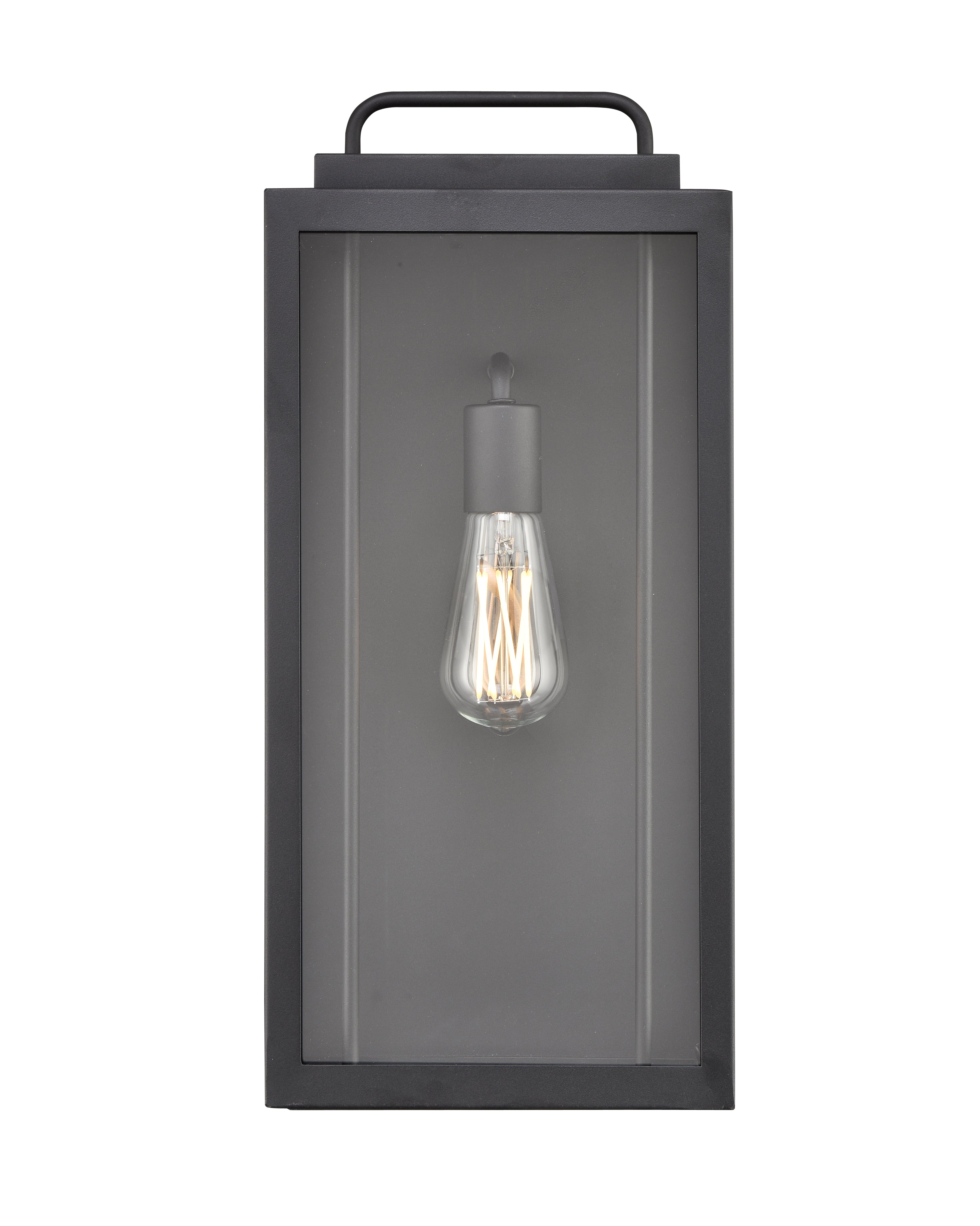 8.5'' Gallatin Textured Black 1 Light Wall Sconce