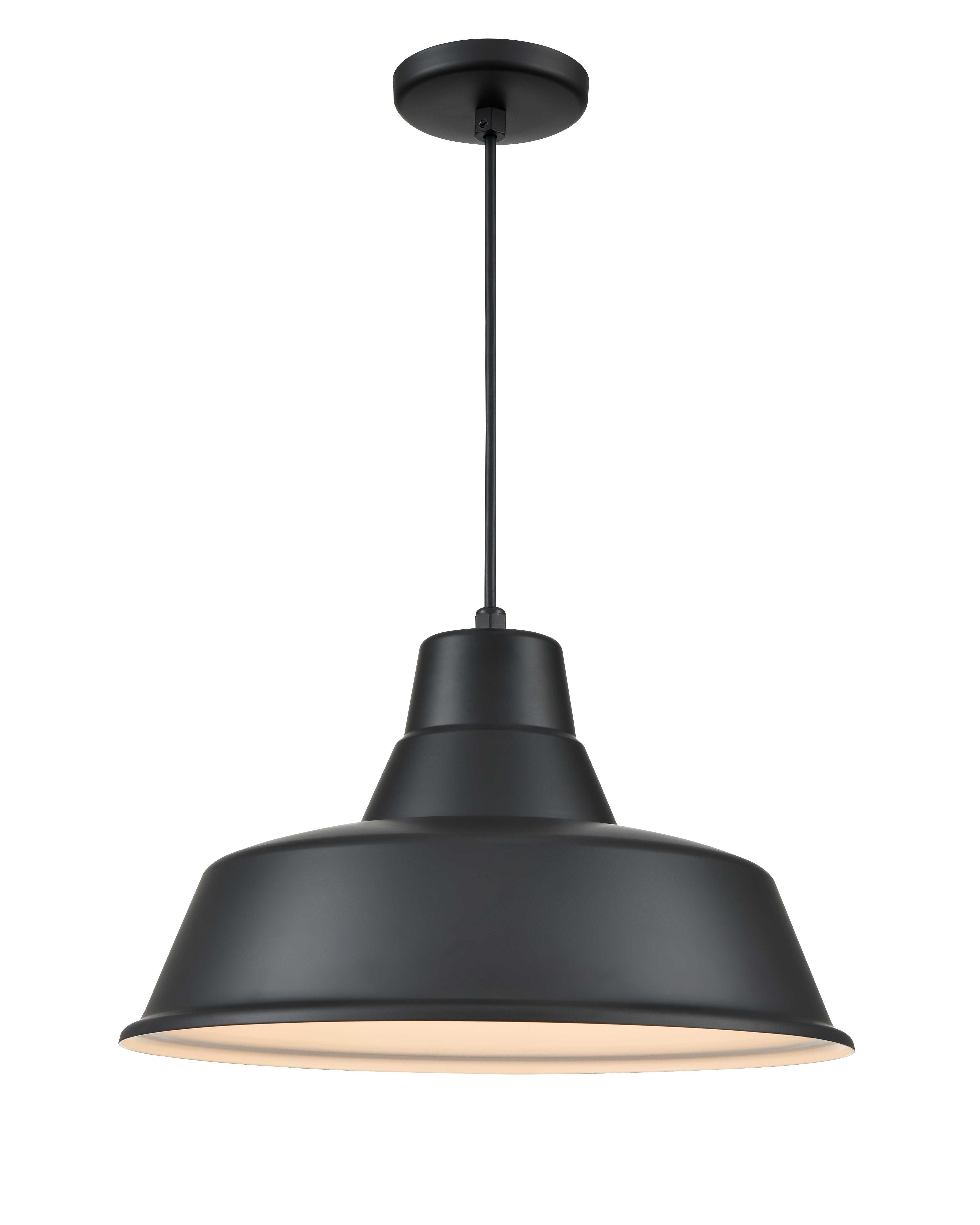 10.5'' R Series Satin Black 1 Light Pendant