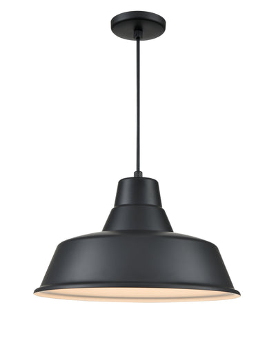 10.5'' R Series Satin Black 1 Light Pendant