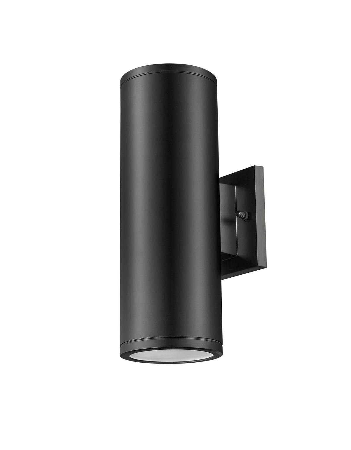 12.75-inch Vegas Powder Coated Black 2-Light Outdoor Wall Sconce