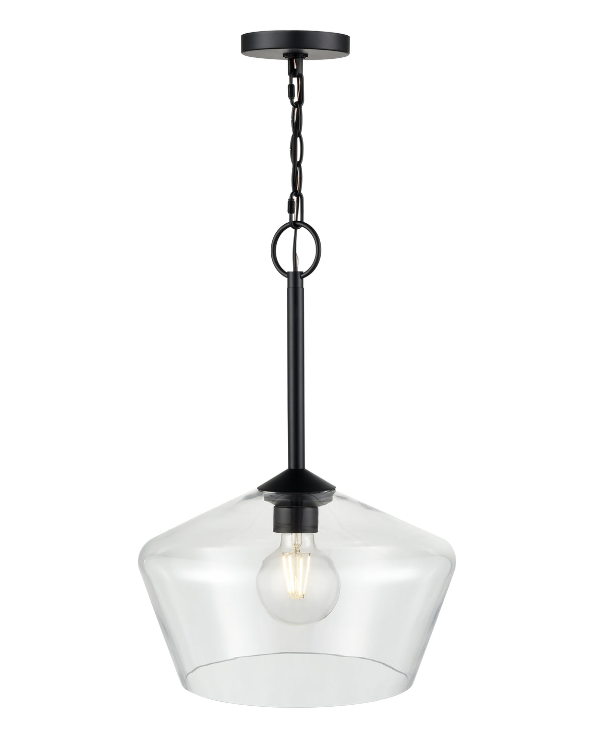 20'' Morbelle Matte Black 1 Light Pendant