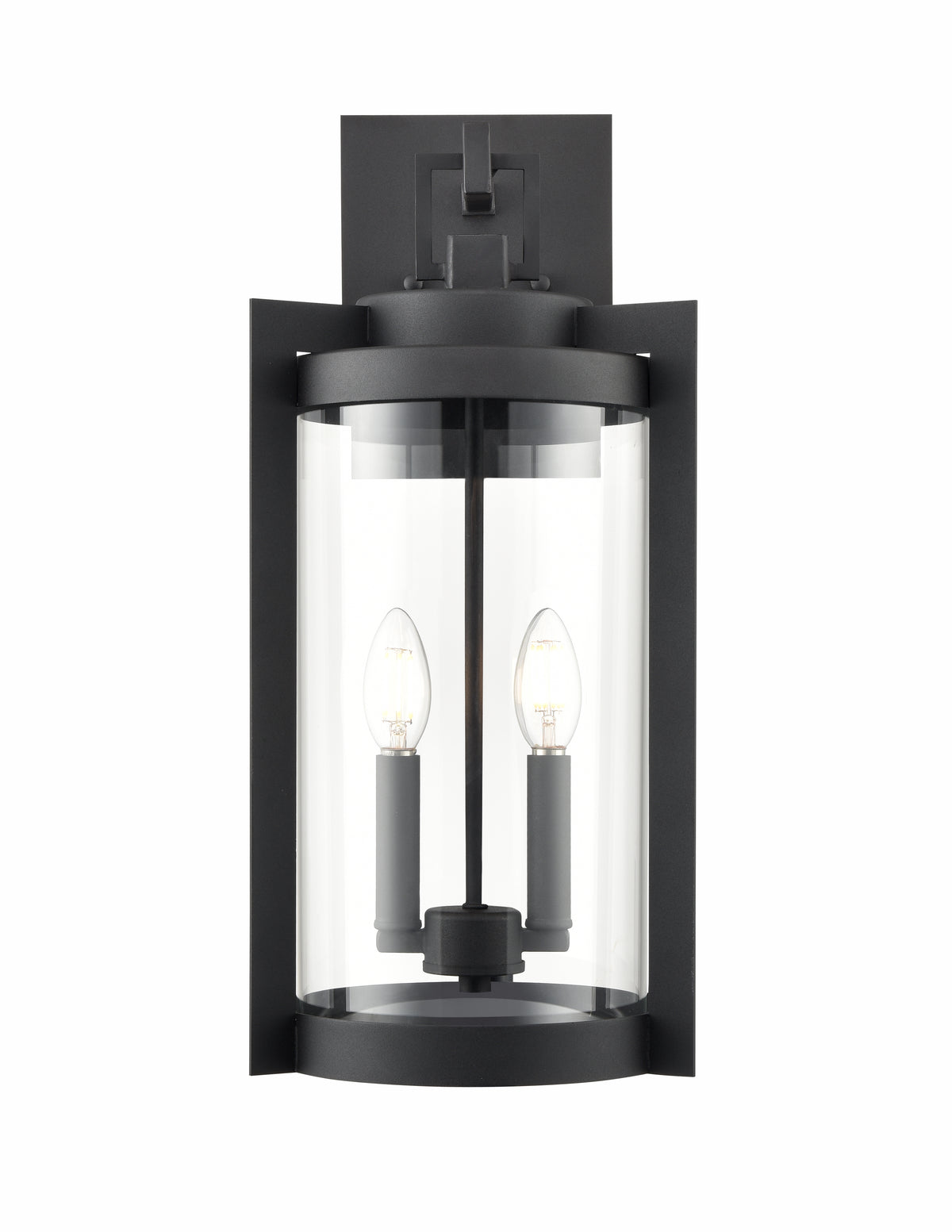 9.75'' Ellway Textured Black 2 Light Wall Sconce