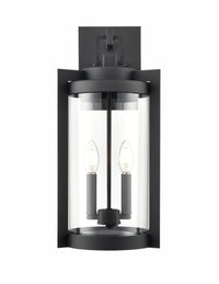 9.75'' Ellway Textured Black 2 Light Wall Sconce
