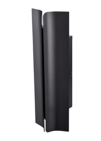 16.14-inch Powder Coated Black Outdoor Wall Sconce