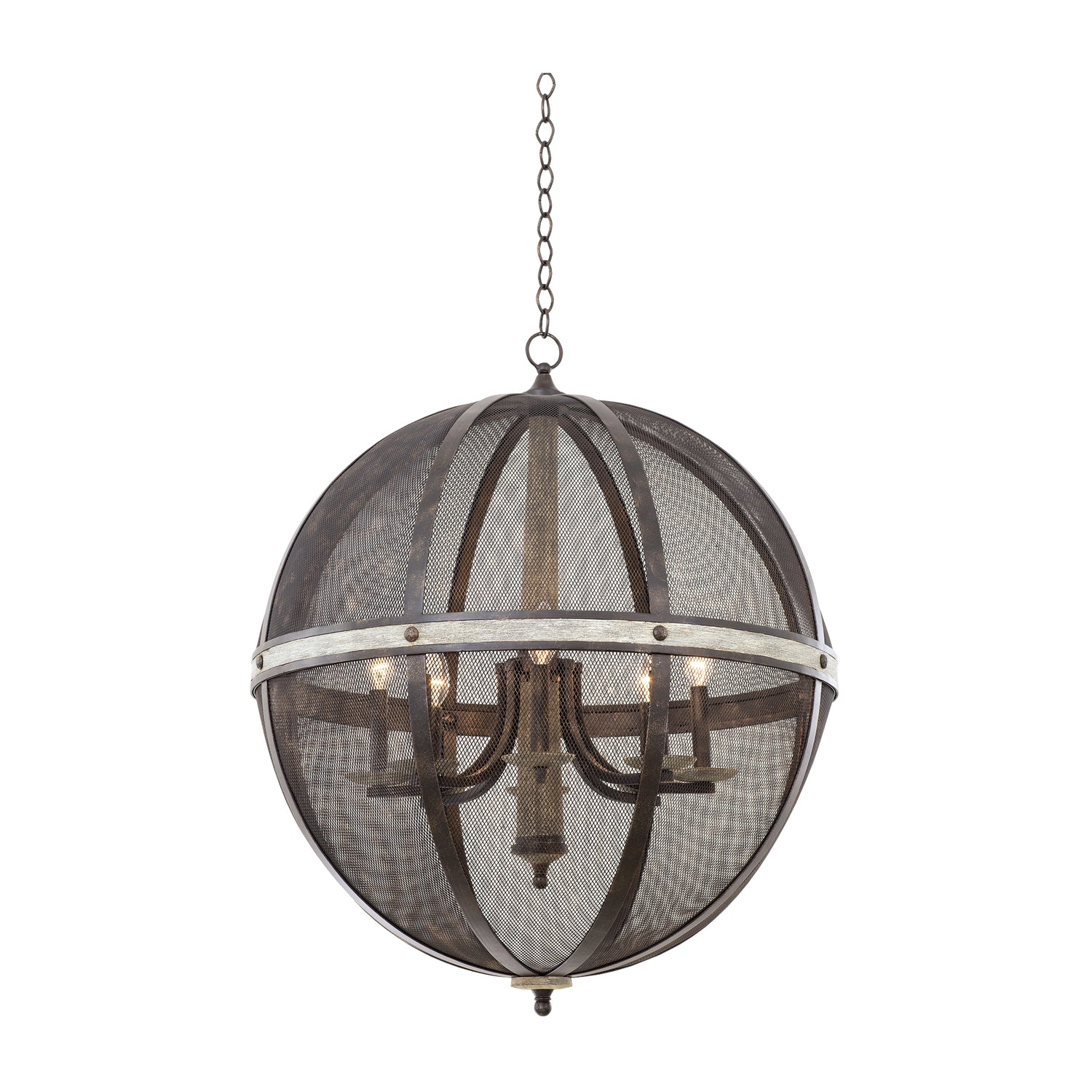 36'' Coronado 8 Light Florence Gold Chandelier