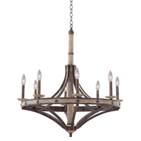 35'' Coronado 8 Light Florence Gold Chandelier