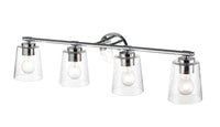 34''  Chrome 4 Light Bath Vanity