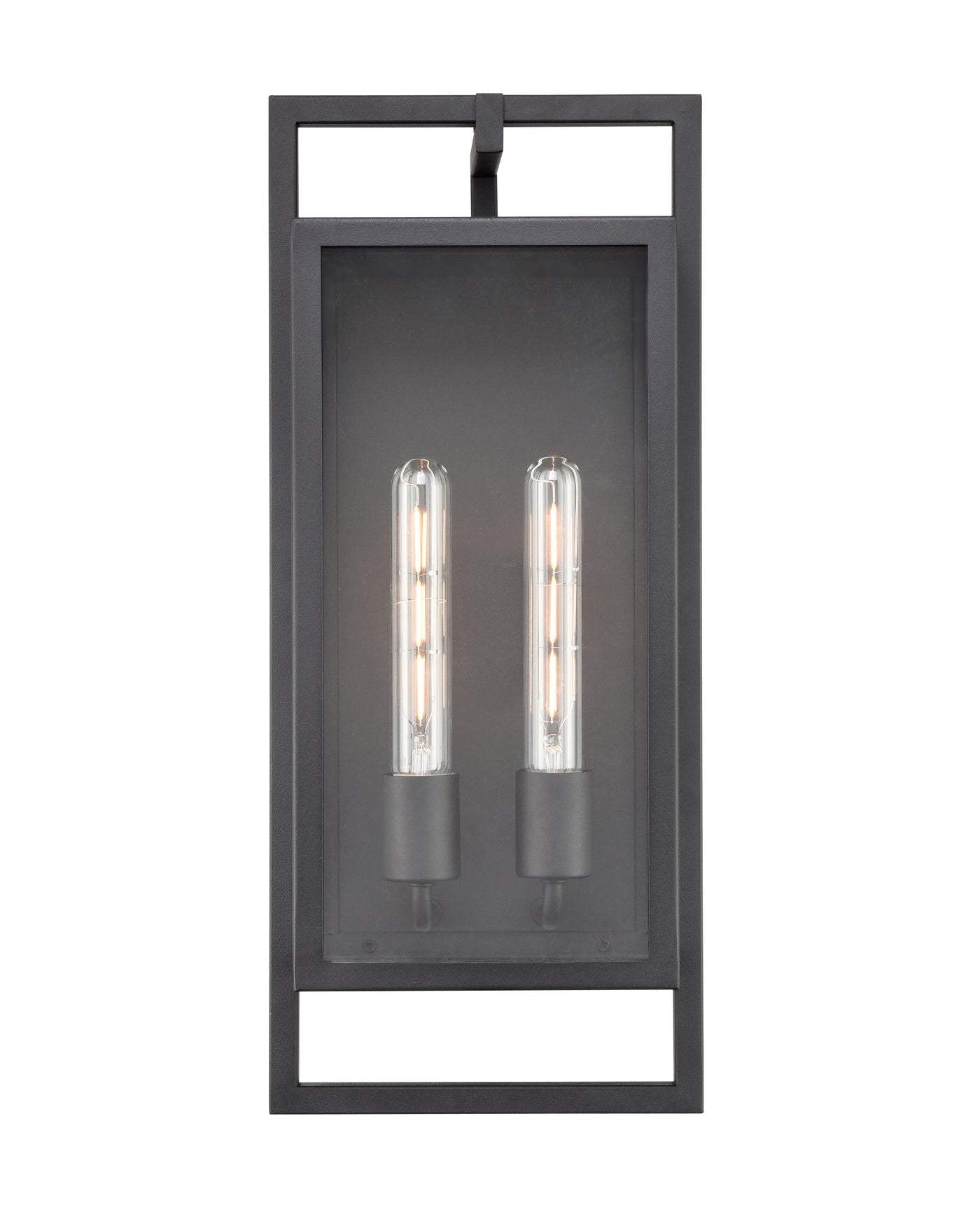 8.4'' Agatha Textured Black 2 Light Wall Sconce