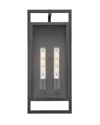 8.4'' Agatha Textured Black 2 Light Wall Sconce