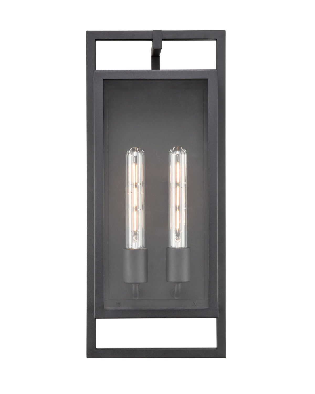 8.4'' Agatha Textured Black 2 Light Wall Sconce