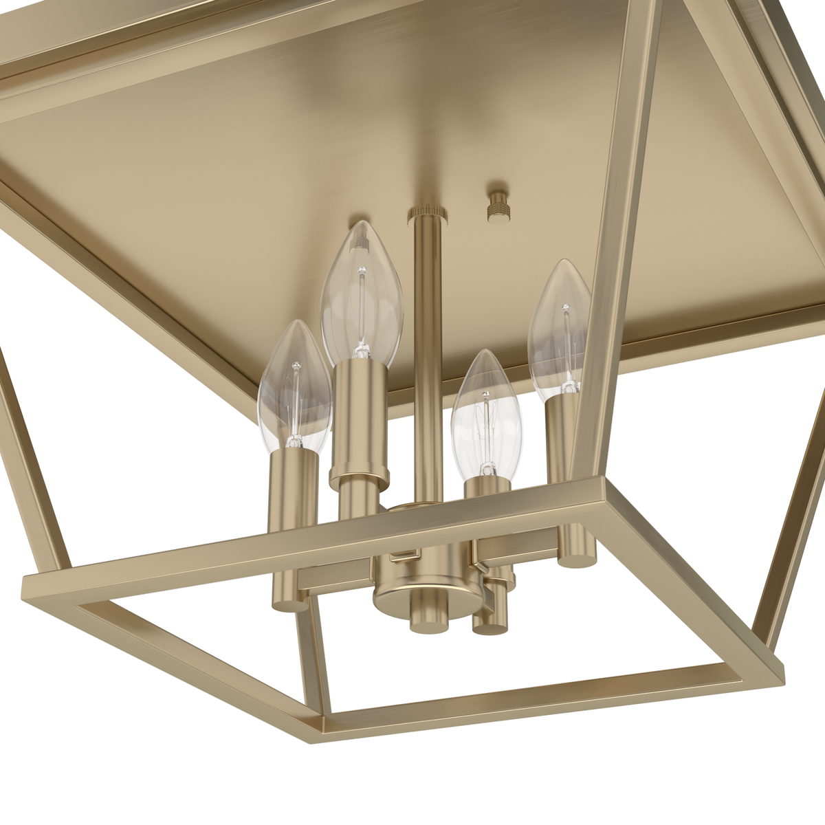 Laurel Ridge 14-inch 4-light Alturas Gold Flush Mount Ceiling Light