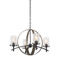 18'' Irvine 4 Light Vintage Iron Chandelier