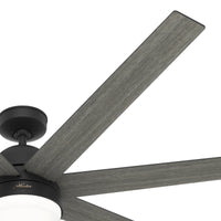 70 inch Phenomenon Wi-Fi ENERGY STAR® Matte Black Ceiling Fan with LED Light Kit and Wall Control