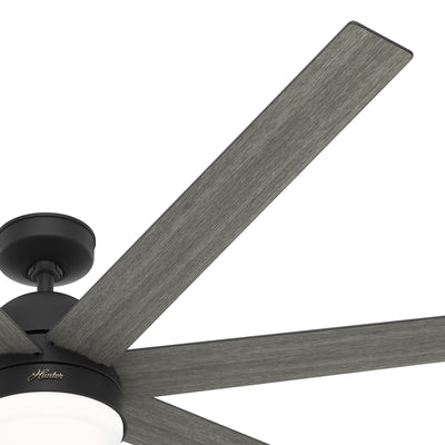 70 inch Phenomenon Wi-Fi ENERGY STAR® Matte Black Ceiling Fan with LED Light Kit and Wall Control