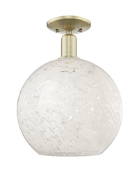 Arcadia Semi-Flush Mount Brushed Satin Nickel