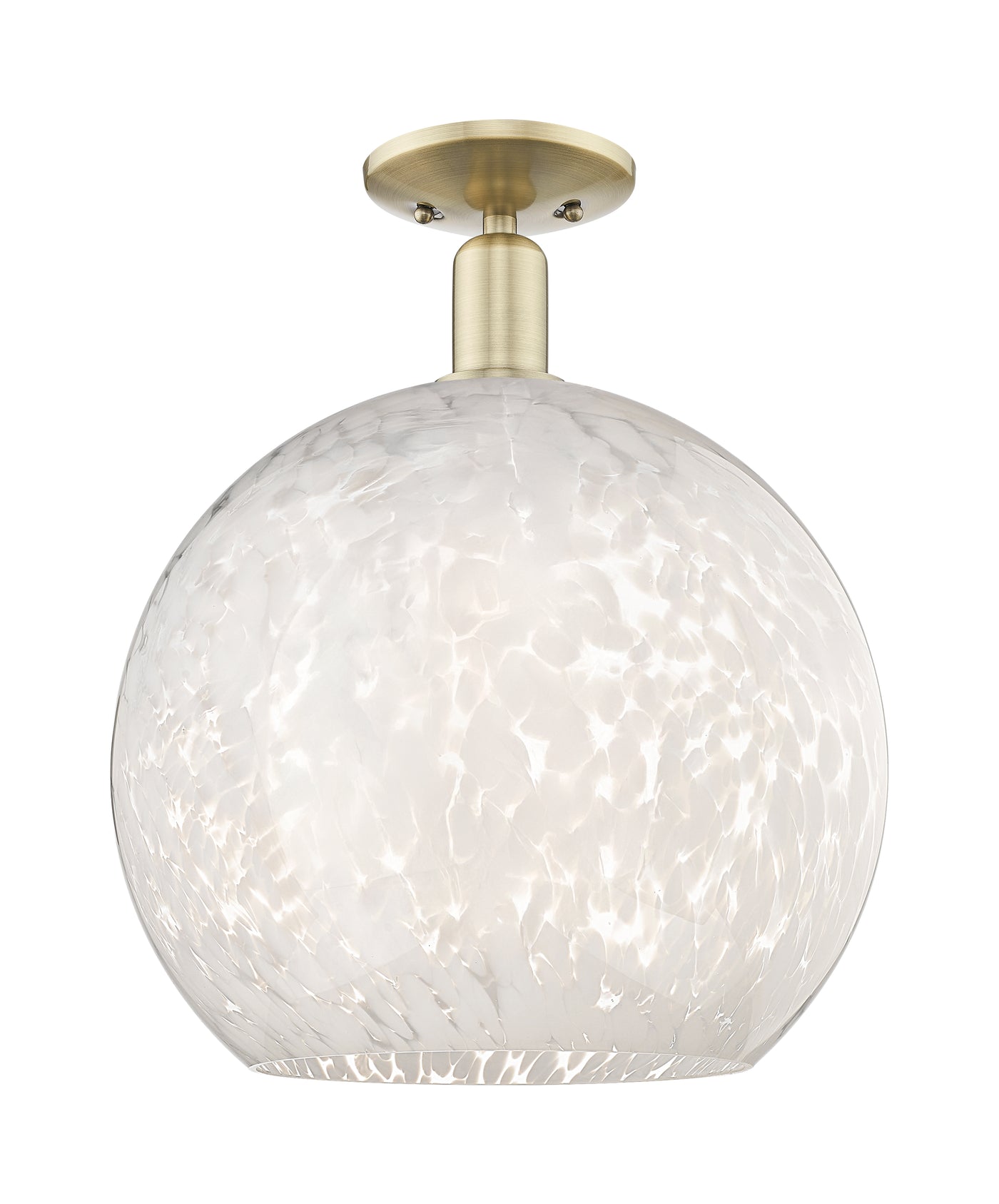 Arcadia Semi-Flush Mount Brushed Satin Nickel