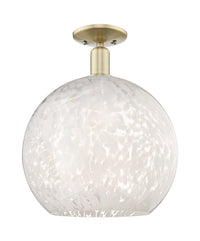 Arcadia Semi-Flush Mount Brushed Satin Nickel