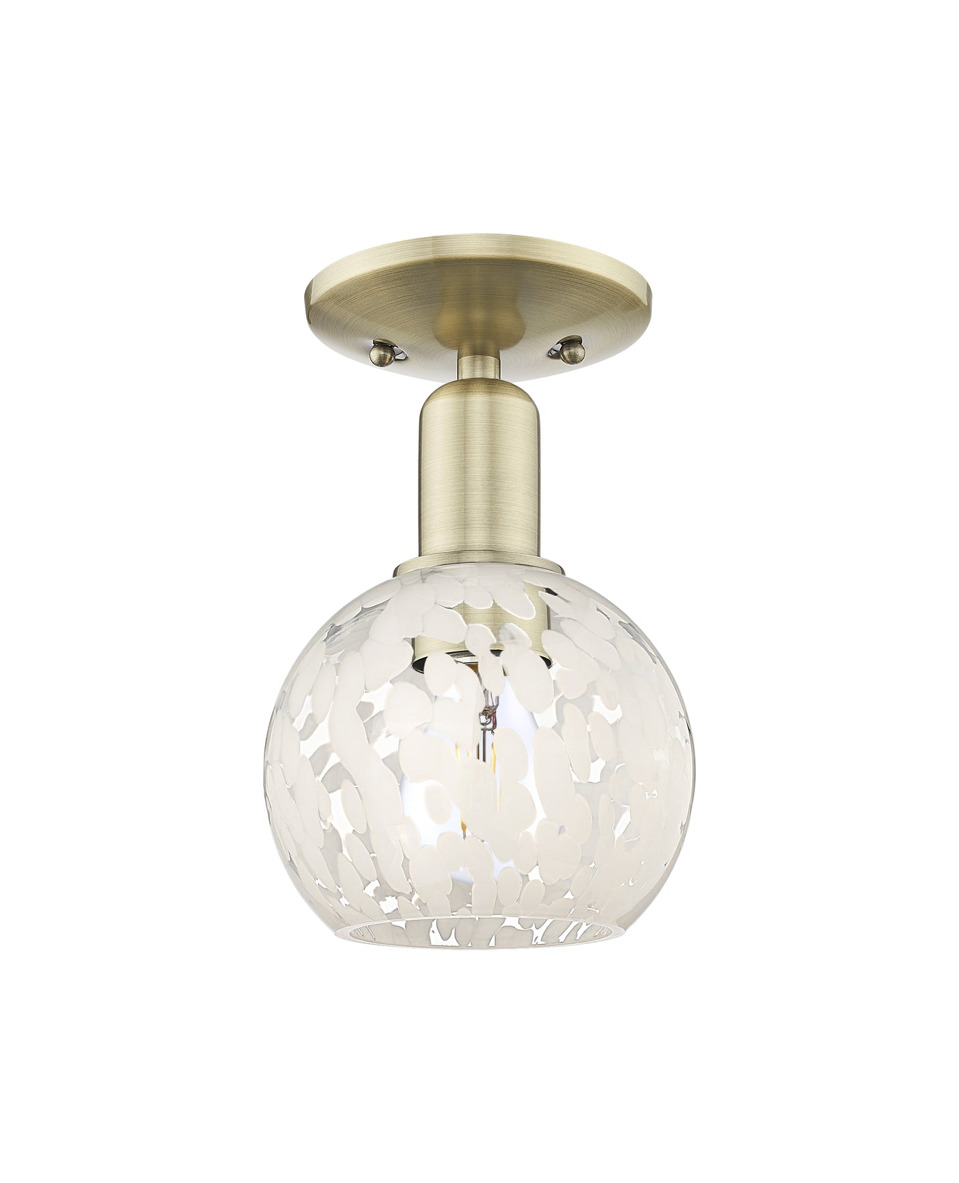 Arcadia Semi-Flush Mount Brushed Satin Nickel