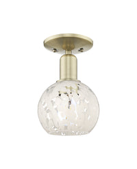 Arcadia Semi-Flush Mount Brushed Satin Nickel