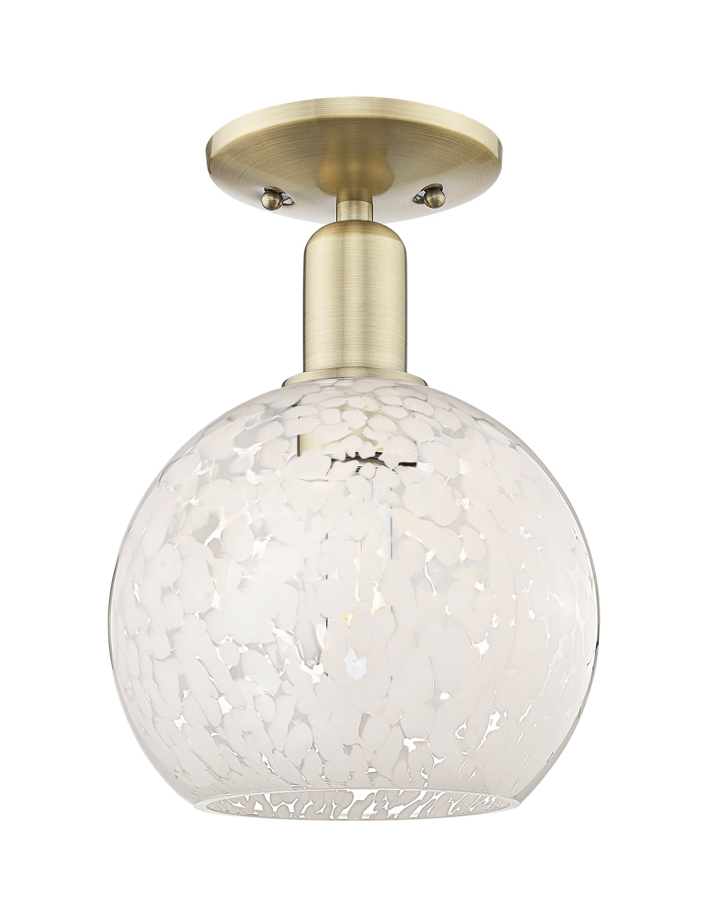 Arcadia Semi-Flush Mount Brushed Satin Nickel