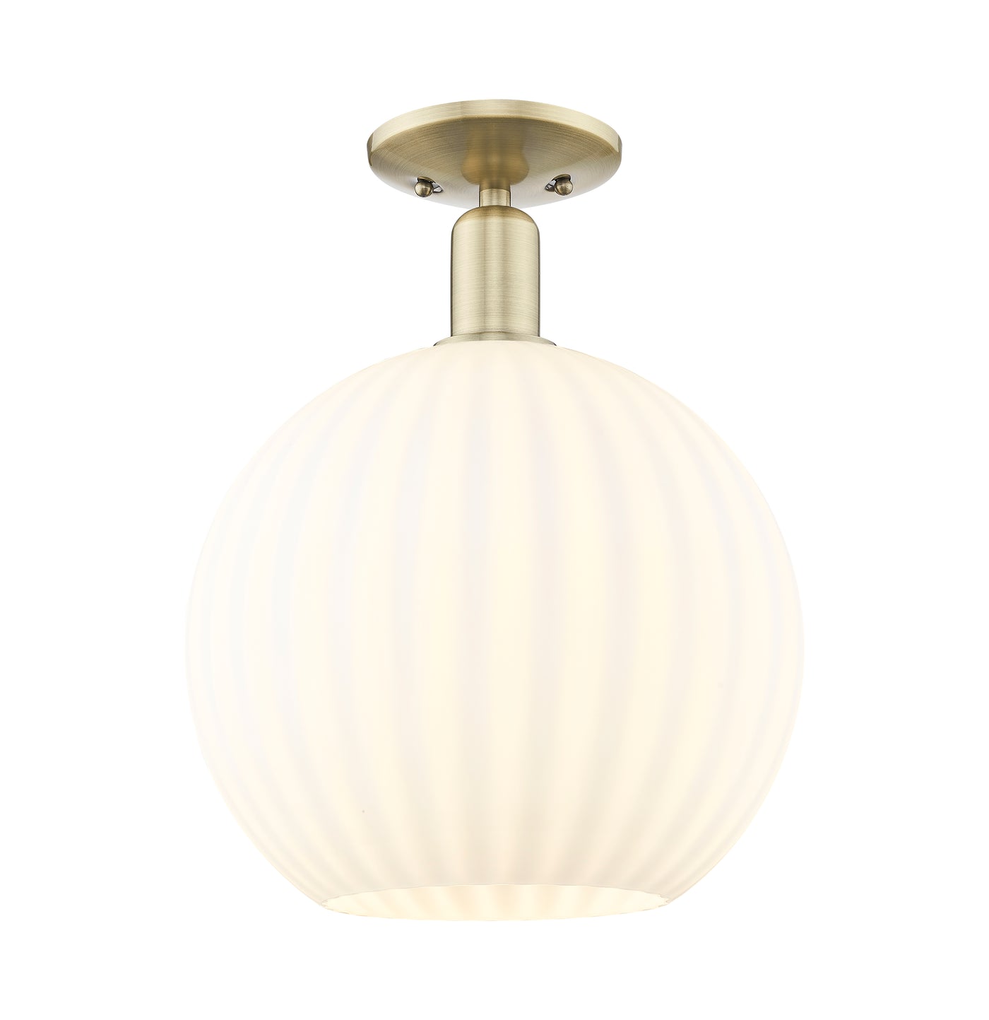 Arcadia Semi-Flush Mount Brushed Satin Nickel