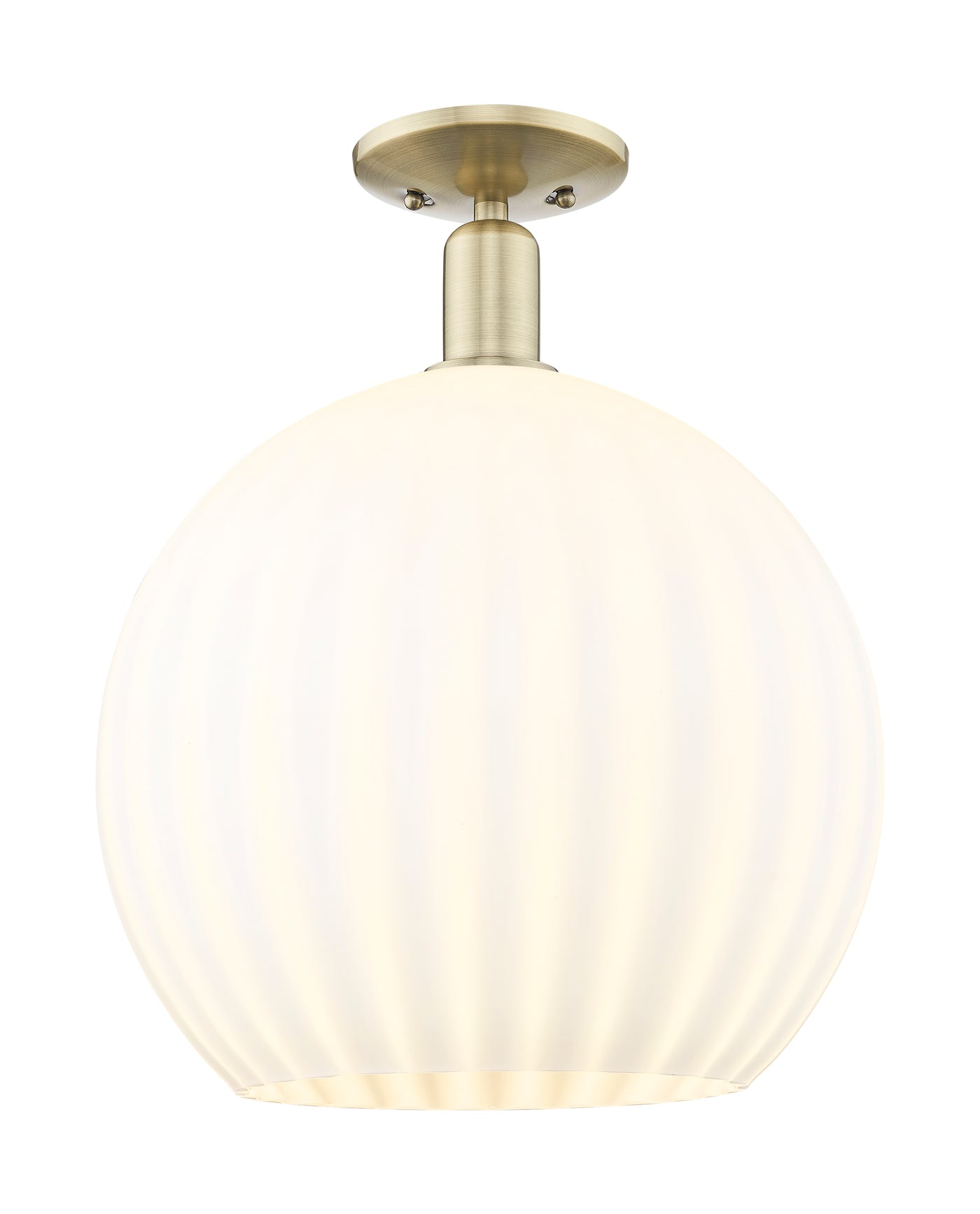 Arcadia Semi-Flush Mount Brushed Satin Nickel