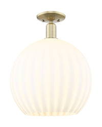 Arcadia Semi-Flush Mount Brushed Satin Nickel