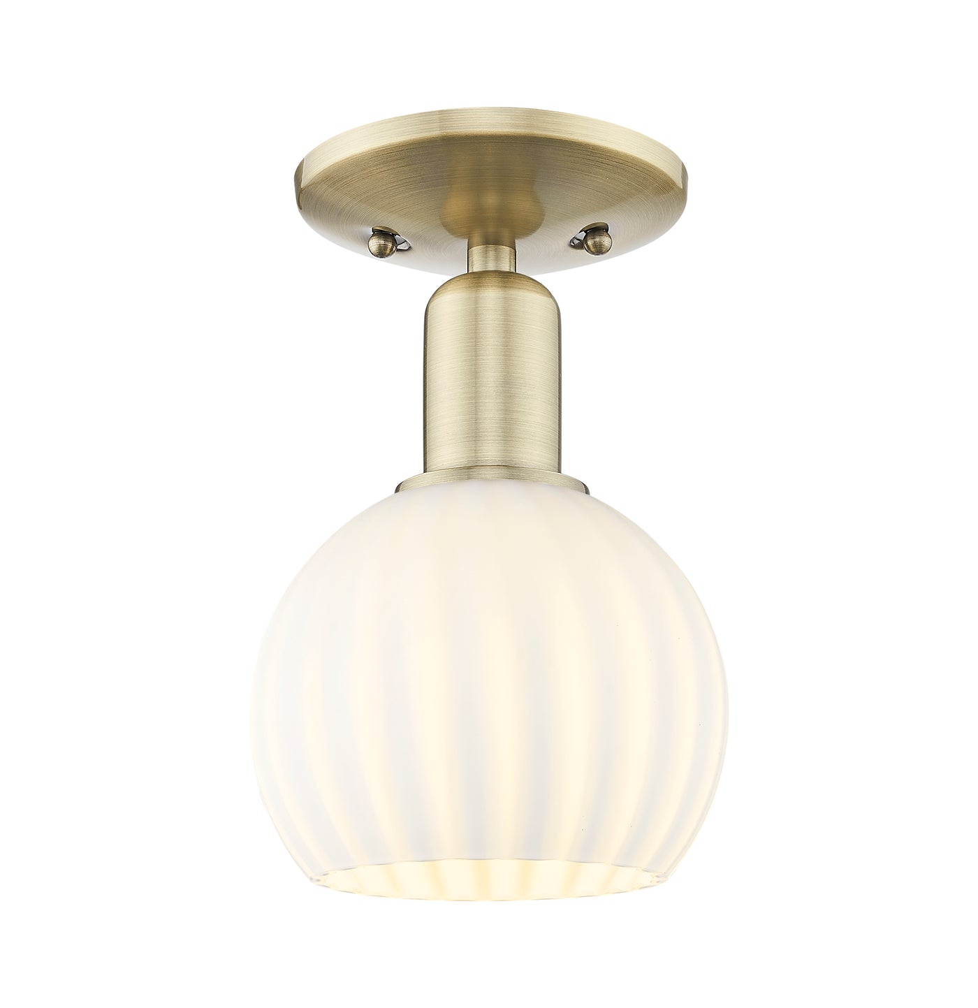 Arcadia Semi-Flush Mount Brushed Satin Nickel