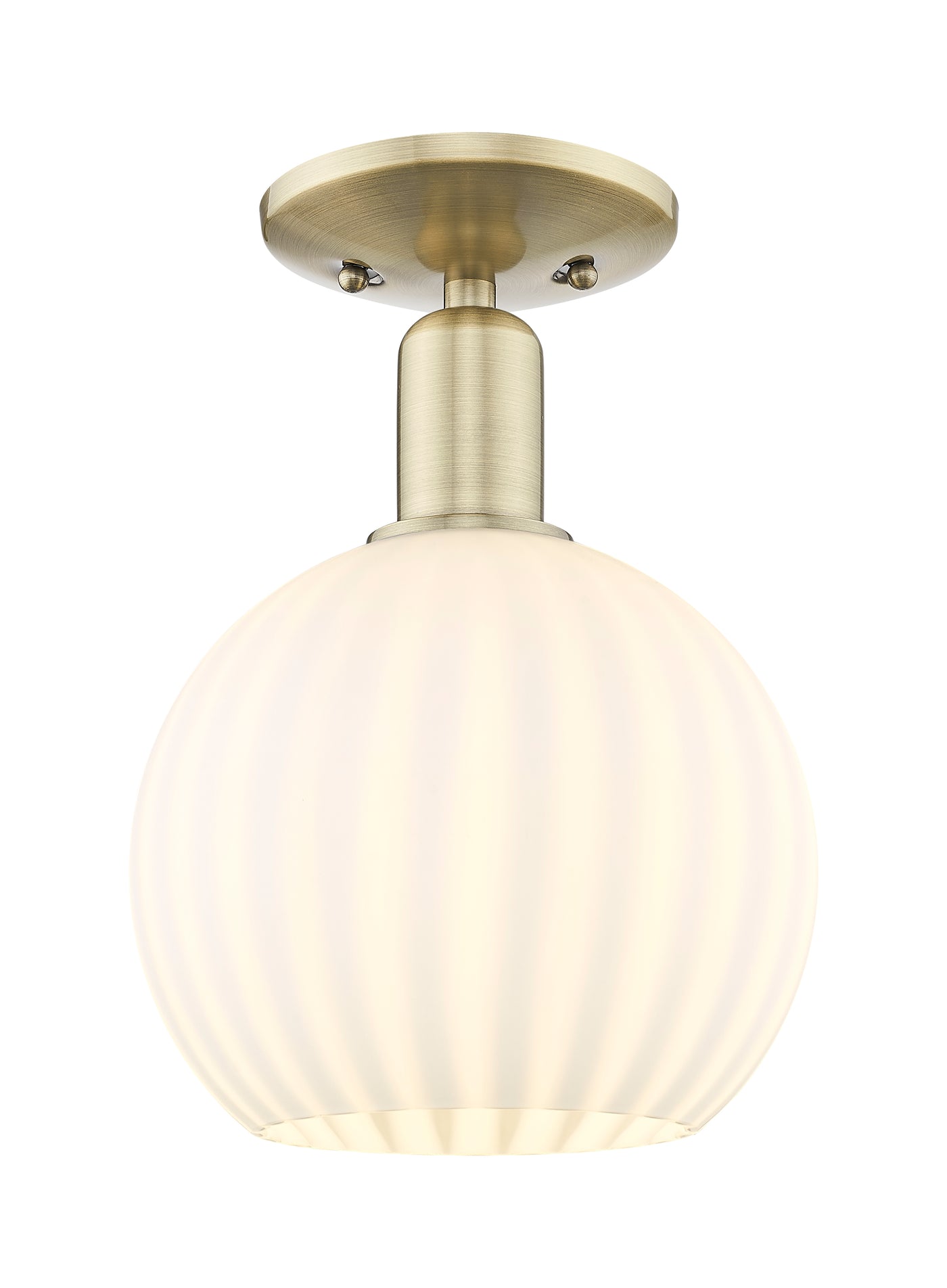 Arcadia Semi-Flush Mount Brushed Satin Nickel