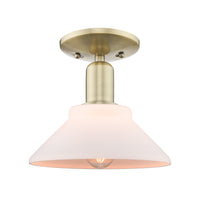 Arcadia Semi-Flush Mount Brushed Satin Nickel