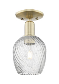 Arcadia Semi-Flush Mount Brushed Satin Nickel
